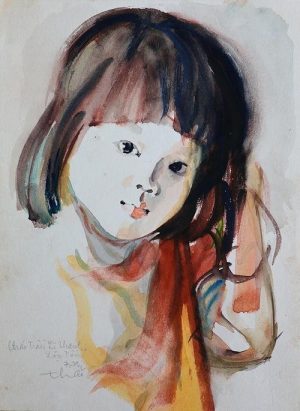 A young girl in Loc Tan (Loc Ninh)