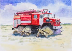 Fire truck (URAL)